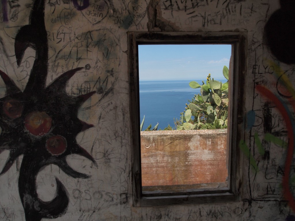Fenster Grafitti Meer