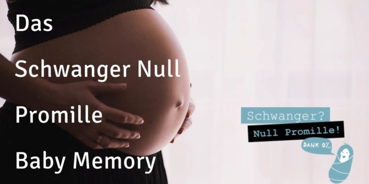 Das-Schwanger-Null-Promille-Baby-Memory zum neuen Jahrzehnt