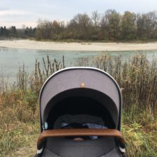 kinderwagen-vor-dem-fluss-mit-blick-auf-die-halbinsel